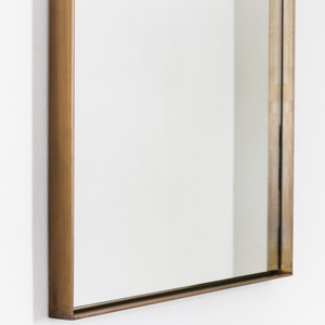 Aged Brass Mirror