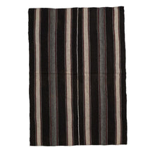 Load image into Gallery viewer, Grey &amp; Brown Striped Kilim