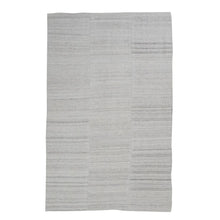 Load image into Gallery viewer, Tonal Grey Stripe Kilim