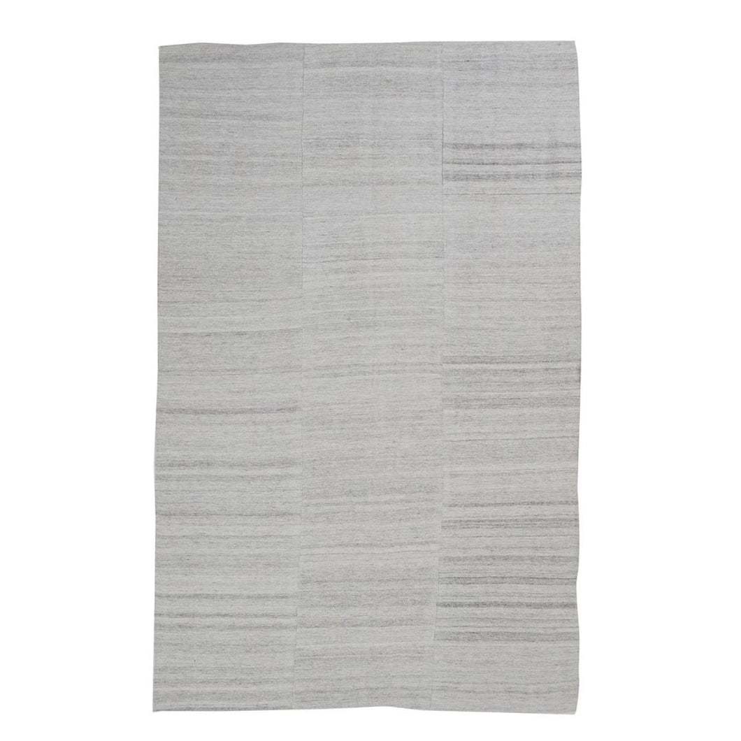 Tonal Grey Stripe Kilim