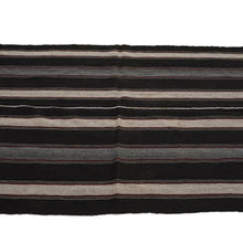 Load image into Gallery viewer, Grey &amp; Brown Striped Kilim