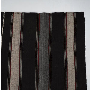 Grey & Brown Striped Kilim