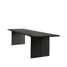 Afbeelding in Gallery-weergave laden, Oak Plank and Brass Dining Table