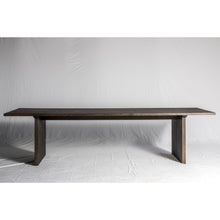 Load image into Gallery viewer, Oak Plank and Brass Dining Table