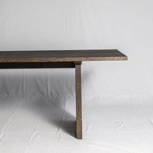 Load image into Gallery viewer, Oak Plank and Brass Dining Table