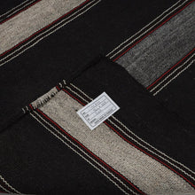 Load image into Gallery viewer, Grey &amp; Brown Striped Kilim