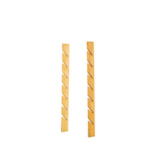 Load image into Gallery viewer, Magasin magazine rack by Jonas Bohlin in natural ash wood, front view showing tall, narrow Scandinavian modern design.