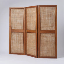 Load image into Gallery viewer, Teak and Caned Screen