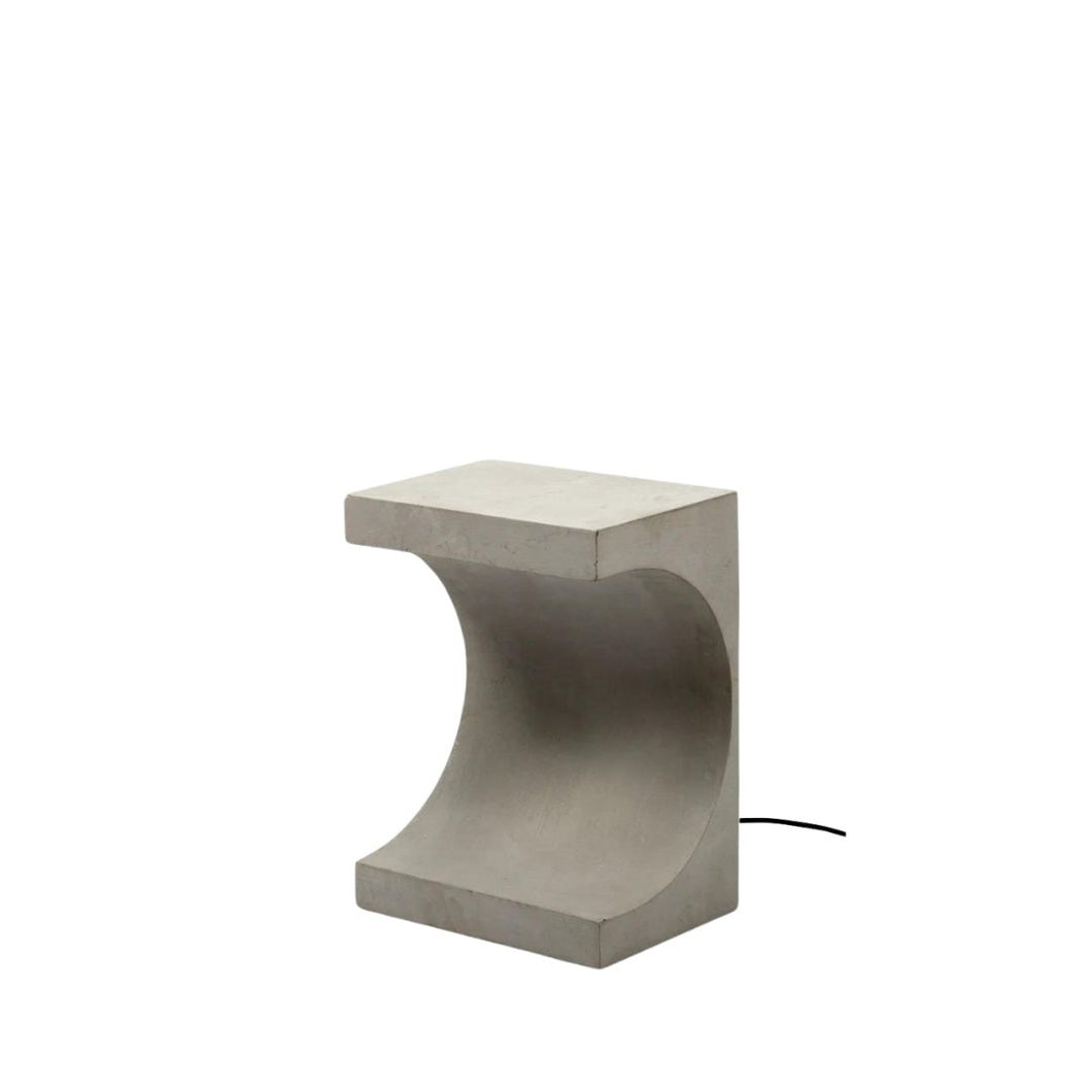 Concrete Side Table Lamp