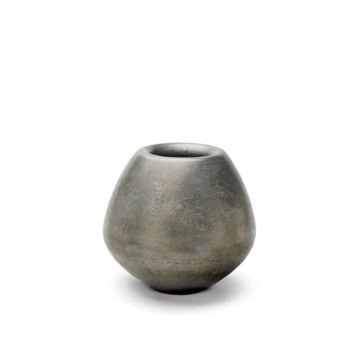 Aluminium Vase with Gunmetal Patina
