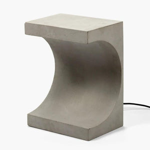 Concrete Side Table Lamp