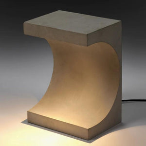 Concrete Side Table Lamp