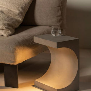 Concrete Side Table Lamp