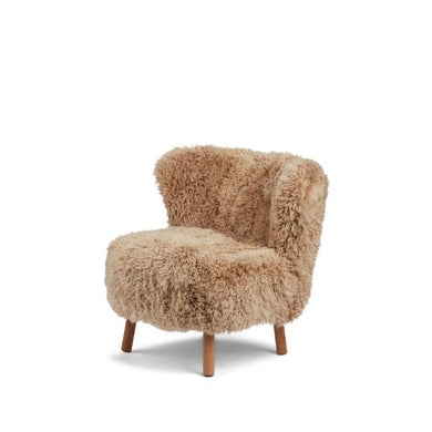 Sheepskin Lounge Chair with Long Hair Wool