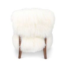 Laden Sie das Bild in den Galerie-Viewer, Sheepskin and Walnut Lounge Chair