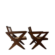 Load image into Gallery viewer, Set of 2 Cross-Leg Lounge Chairs PJ-SI-45-A