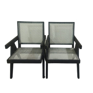 Pair of Black  PJ-SI-29-A Armchairs