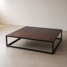 Load image into Gallery viewer, Leather and Steel Coffee Table