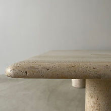 Load image into Gallery viewer, Midcentury Travertine Coffee Table