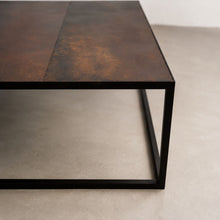 Load image into Gallery viewer, Leather and Steel Coffee Table
