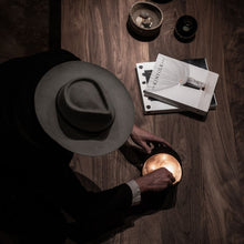 Load image into Gallery viewer, Minimalist designer candle by 1889 Wax Lighting evoking midnight city mood