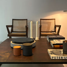 Load image into Gallery viewer, Leather and Steel Coffee Table
