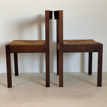 Load image into Gallery viewer, Set of 6 Wengé Dining Chairs