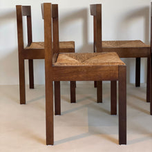 Load image into Gallery viewer, Set of 6 Wengé Dining Chairs