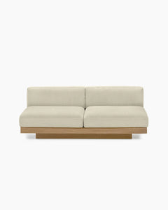 Two Seater Beige Outdoor Sofa
