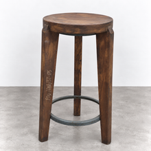 Load image into Gallery viewer, Set of 3 Teak and Iron PJ-SI-22-A Stools