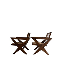 Load image into Gallery viewer, Set of 2 Cross-Leg Lounge Chairs PJ-SI-45-A