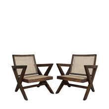 Load image into Gallery viewer, Set of 2 PJ-SI-45-A X-Leg Lounge Chairs