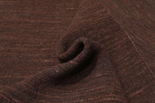 Load image into Gallery viewer, Dark Brown Wool Kilim