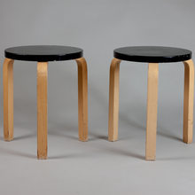 Load image into Gallery viewer, Pair of Stools by Alvar Aalto