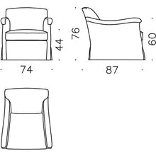 画像をギャラリービューアに読み込む, Linen Slipcover Chair