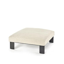 Load image into Gallery viewer, Ivory Upholstered Ottoman