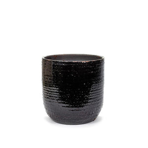 Dark Brown Ceramic Planter